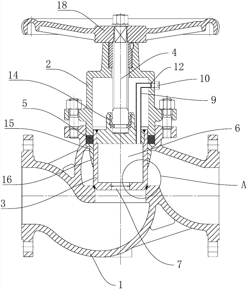 柱塞閥的結(jié)構(gòu)圖